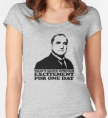 Downton Abbey Carson Excitement Tshirt Women's Fitted Scoop T-Shirt
