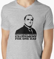 Downton Abbey Carson Excitement Tshirt Men's V-Neck T-Shirt