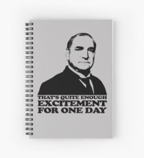 Downton Abbey Carson Excitement Tshirt Spiral Notebook