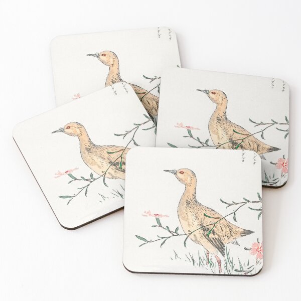 Item preview, eastern redshank and pink flower illustration 42476323705 designed and sold by Bird-Lore.