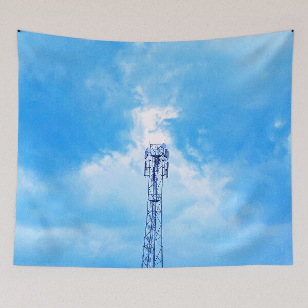 Item preview, Clouds and network tower designed and sold by Cloudgraph.