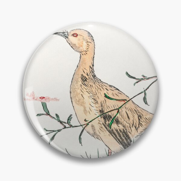 Item preview, eastern redshank and pink flower illustration 42476323705 designed and sold by Bird-Lore.