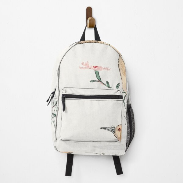 Item preview, eastern redshank and pink flower illustration 42476323705 designed and sold by Bird-Lore.