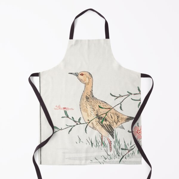Item preview, eastern redshank and pink flower illustration 42476323705 designed and sold by Bird-Lore.