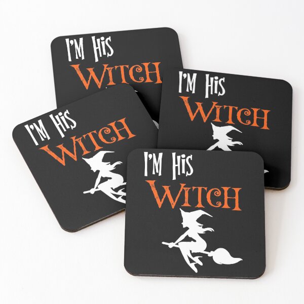 Item preview, Funny I'm his witch , cool halloween gift ideas for couples/ I'm her boo designed and sold by MPowerTeez.