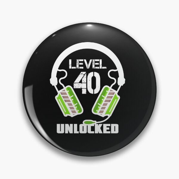 Item preview, Level 40 Unlocked Video Gamer Headset  designed and sold by Maka4.