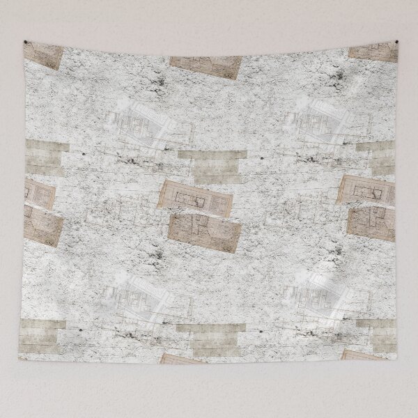 Item preview, Vintage Grunge, stucco, cement and architect plan pattern designed and sold by Lefteris Betsis.