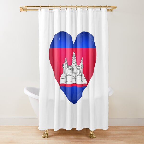 My Heart is Only Cambodia Shower Curtain