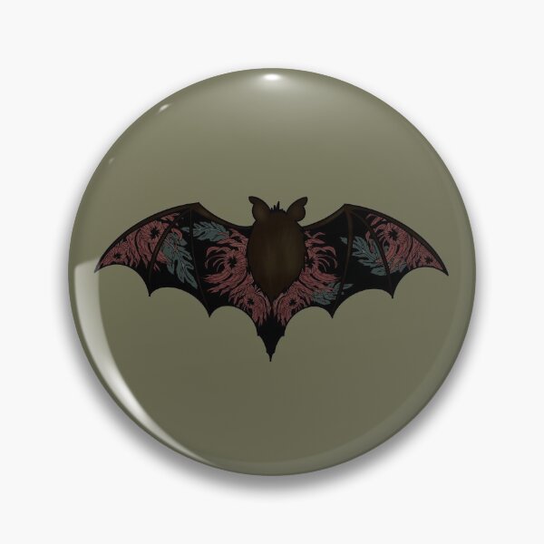 Item preview, Halloween bat and chrysanthemums designed and sold by BV-creas.