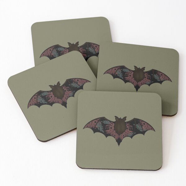 Item preview, Halloween bat and chrysanthemums designed and sold by BV-creas.