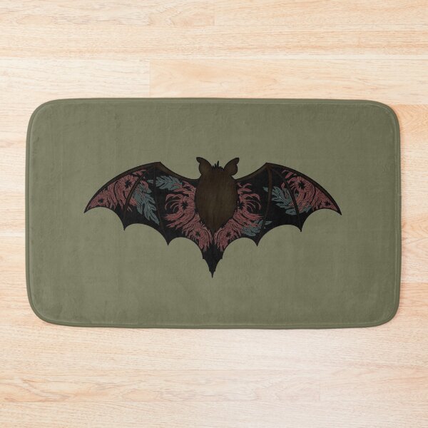 Item preview, Halloween bat and chrysanthemums designed and sold by BV-creas.