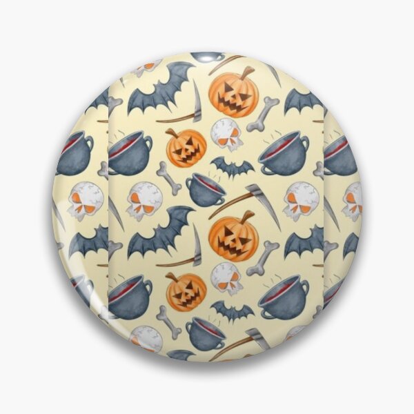 Item preview, Pale yellow, blue, green, orange, white, cute Halloween watercolor pattern, boo, witch, candy, bat, witch hat, pumpkin, latest Halloween bestselling, trending designed and sold by August-E.