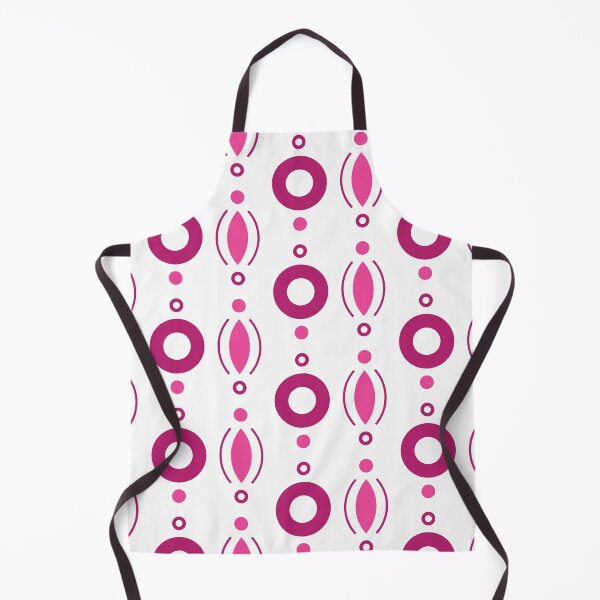 Item preview, Rings & Beads Geometric Pattern – Fuchsia designed and sold by RoguePatterns.