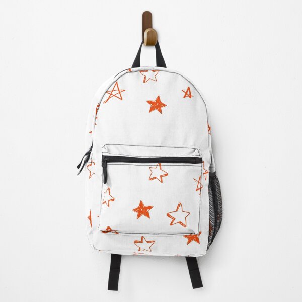 Item preview, Small orange star doodle pattern designed and sold by AdelDa19.