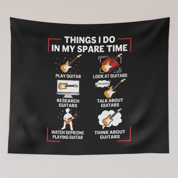 Item preview, Funny 6 Things I Do In My Spare Time Guitar Player Lover Gifts designed and sold by Best Designer.
