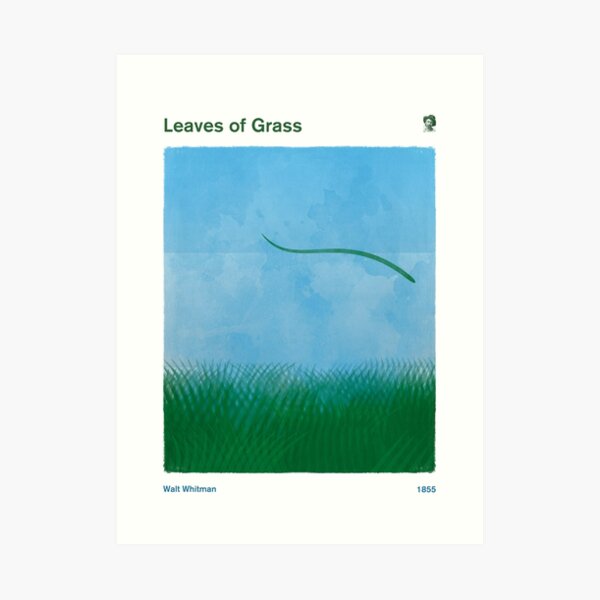 Leaves of Grass - Walt Whitman, Literary Art for Bookworms Art Print