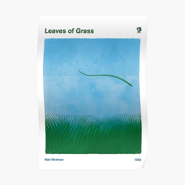 Leaves of Grass - Walt Whitman, Literary Art for Bookworms Poster