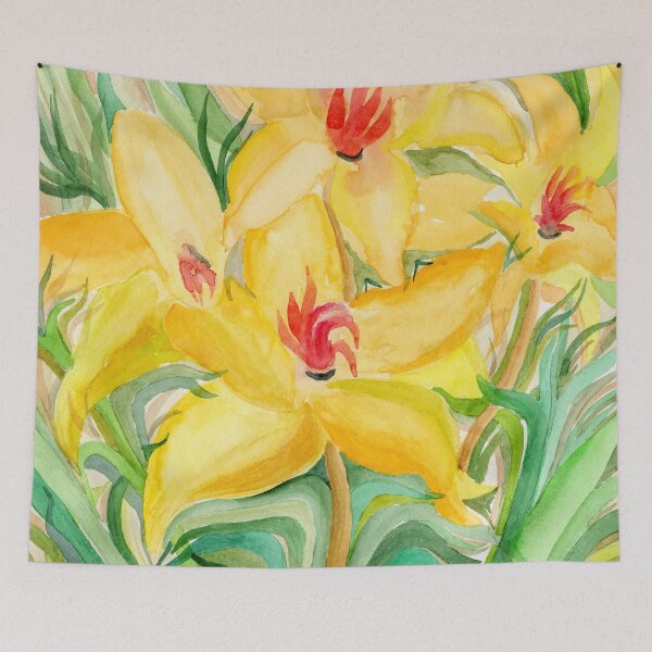 Item preview, Yellow flowers designed and sold by MarinaSotiriou.