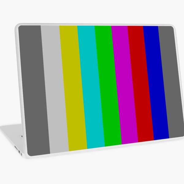 Tv Color Bars Laptop Skins Redbubble