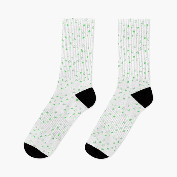 Item preview, Small green star doodle pattern designed and sold by AdelDa19.