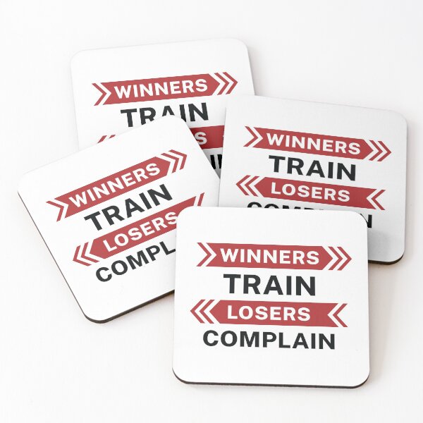 Item preview, Winners Train Losers Complain. Exercise Addicts Quote. Gym Addiction. designed and sold by Trendelicious.