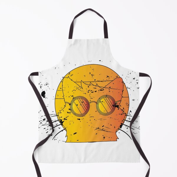 Item preview, cute cat orange gradient t-shirt and stickers designed and sold by YAHIA-14.