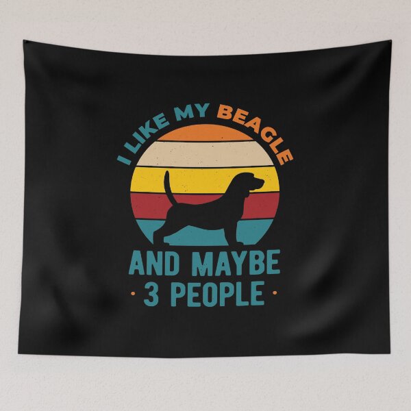 Item preview, I Like My Beagle And Maybe 3 People Funny designed and sold by artworkbyrihen.