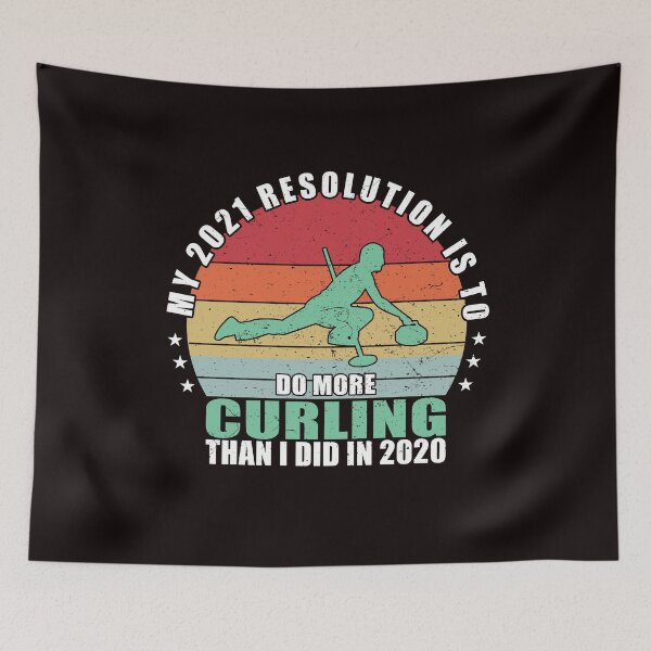 Item preview, My 2021 Resolution is to do more Curling than I did in 2020 designed and sold by Dan66.
