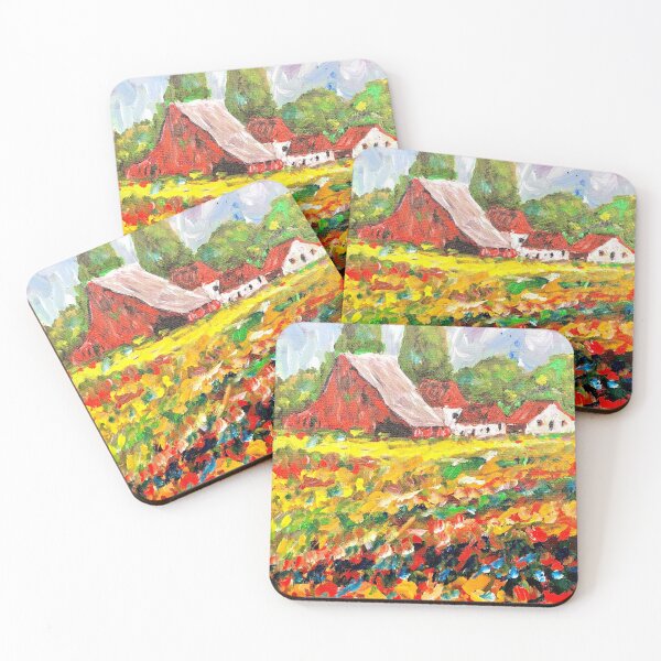 Item preview, brightly colored farm field designed and sold by lenshane.