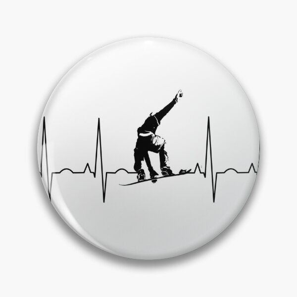 Artikelvorschau, snowboarding herzschlag entworfen und verkauft von designMarks.