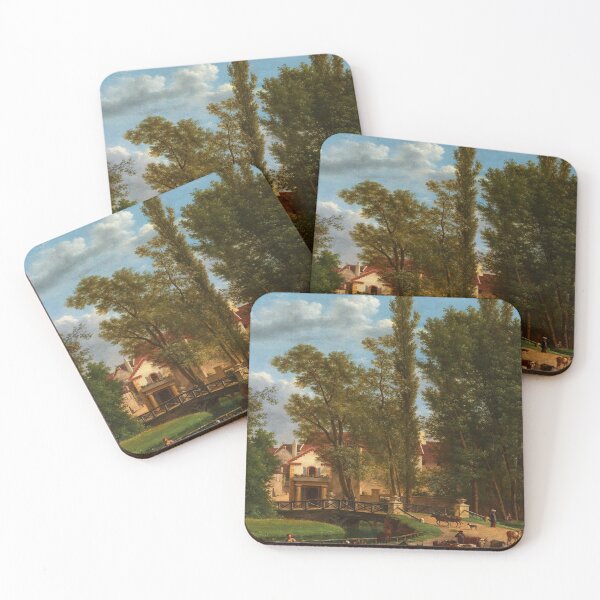 Item preview, Villagers and Animals in a Landscape Beside a Bridge at the Entrance of a Village-Jean Joseph Xavier Bidauld designed and sold by LexBauer.