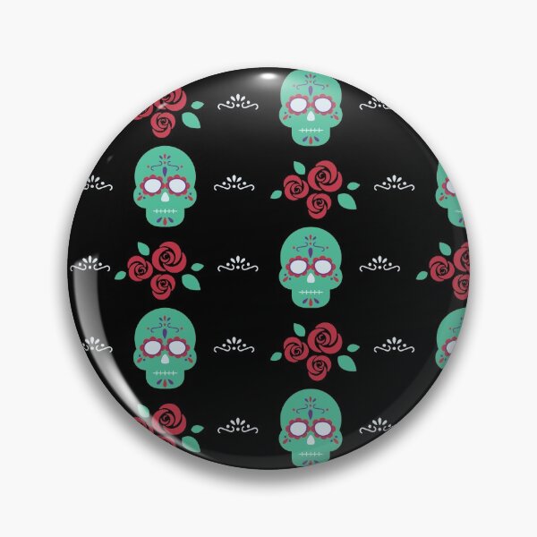 Item preview, Skulls and Roses Pattern designed and sold by ZesTee Apparel.