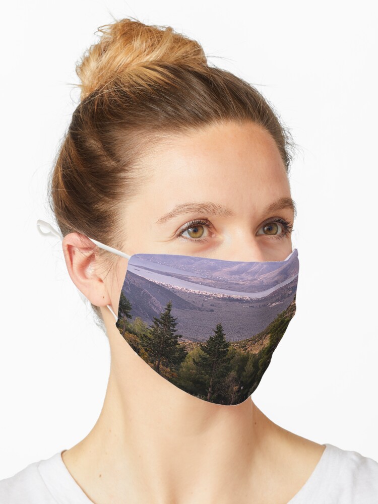 Delphi Mountains" Mask for Sale | Redbubble