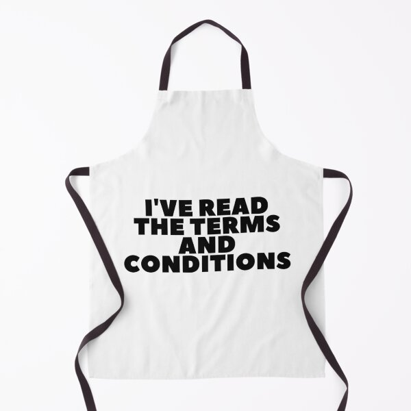 Item preview, "I've Read The Terms And Conditions" - White Lie Party Print designed and sold by TopTrendNow.