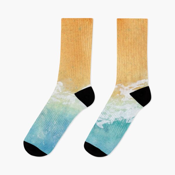 Item preview, Aqua Blue Ocean and Beach in Watercolor designed and sold by Kelly Roy.