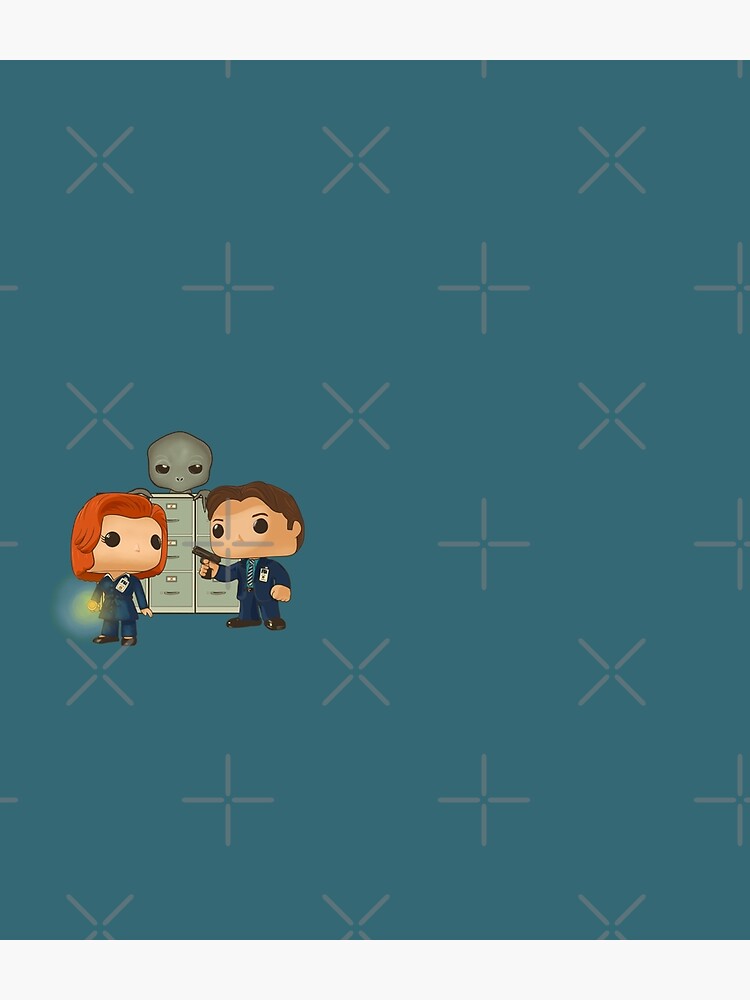 Funko pop doll of Fox Mulder and Dana Scully by MimieTrouvetou
