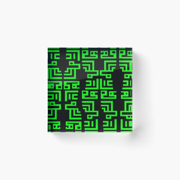 Artikelvorschau, Dekoratives CyberGlyph-Muster entworfen und verkauft von ArashiiGames.