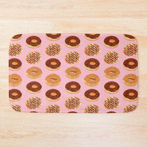 Item preview, Pumpkin spice doughnuts, chocolate and caramel doughnuts on pink designed and sold by MagentaRose.