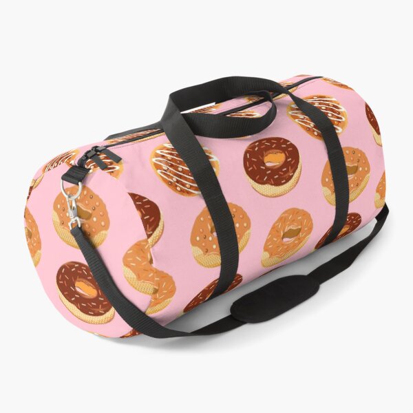 Item preview, Pumpkin spice doughnuts, chocolate and caramel doughnuts on pink designed and sold by MagentaRose.