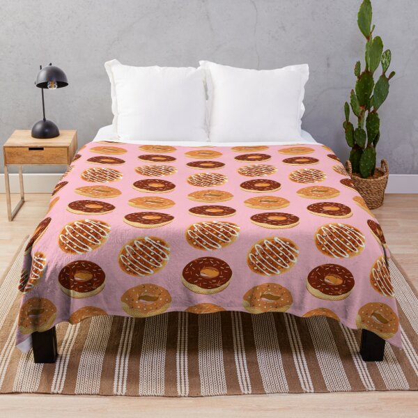 Item preview, Pumpkin spice doughnuts, chocolate and caramel doughnuts on pink designed and sold by MagentaRose.