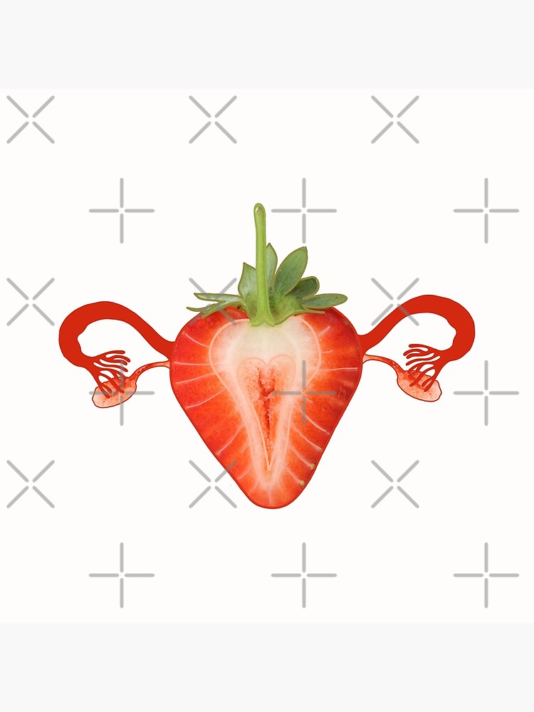 "strawberry uterus" Poster for Sale by berlinsisters Redbubble