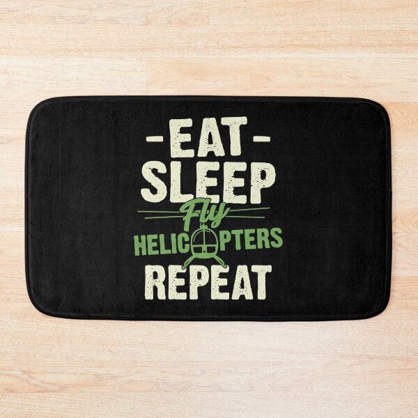 Item preview, Eat Sleep Fly Helicopters Repeat Pilot Gift designed and sold by Marcid95.