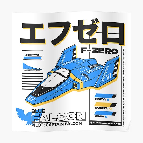 BLUE FALCON Poster
