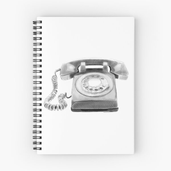 Item preview, Inktober Rotary Telephone  designed and sold by MamaODea.