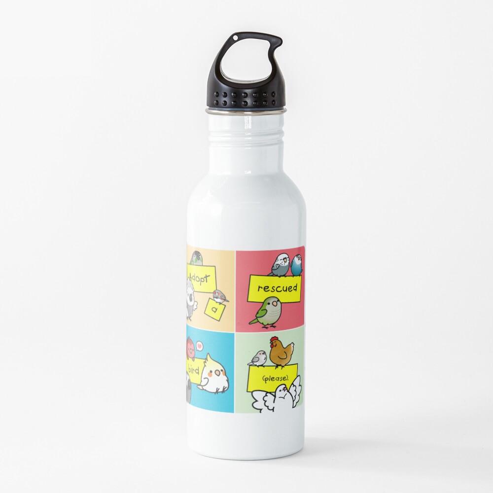Adopt a Rescued Bird! Water Bottle