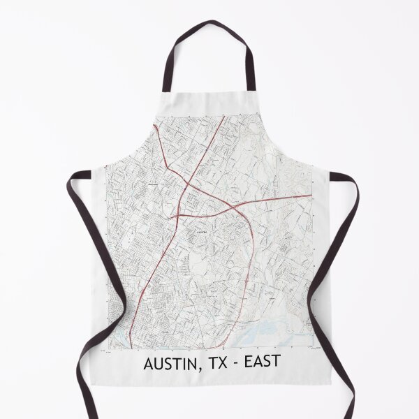 Item preview, Austin, TX - EAST Topographical Map Clean designed and sold by PGHPhotoCo.