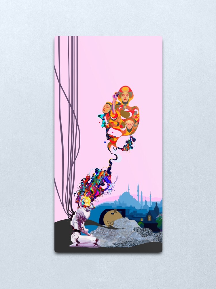 Alternate view of What do you want me to be? (hope during quarantine) Metal Print