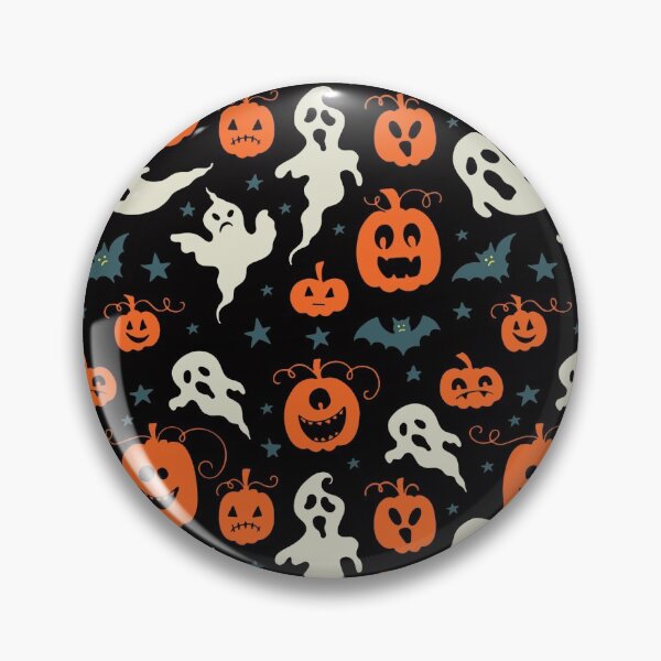 Item preview, Patrón de calabazas fantasmagóricas lindas fantasmas murciélagos designed and sold by AugustDesign.