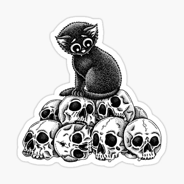 Pile Of Skulls Sticker