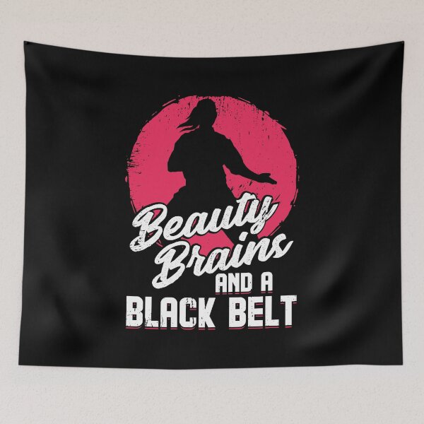 Item preview, Beauty Brains & A Black Belt Karate Girl Gift designed and sold by Marcid95.